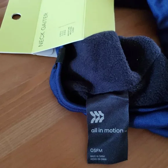 All In Motion Neck Gaiter Navy OSFM - Picture 3 of 4